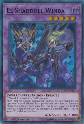 El Shaddoll Winda (Super Rare) (SDSH-EN047) - Structure Deck: Shaddoll Showdown 1st Edition