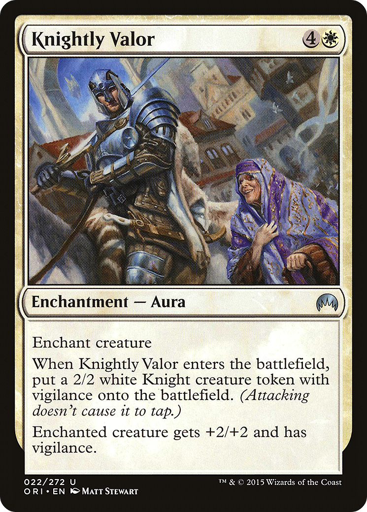 Knightly Valor (ORI-022) [Magic Origins] Foil