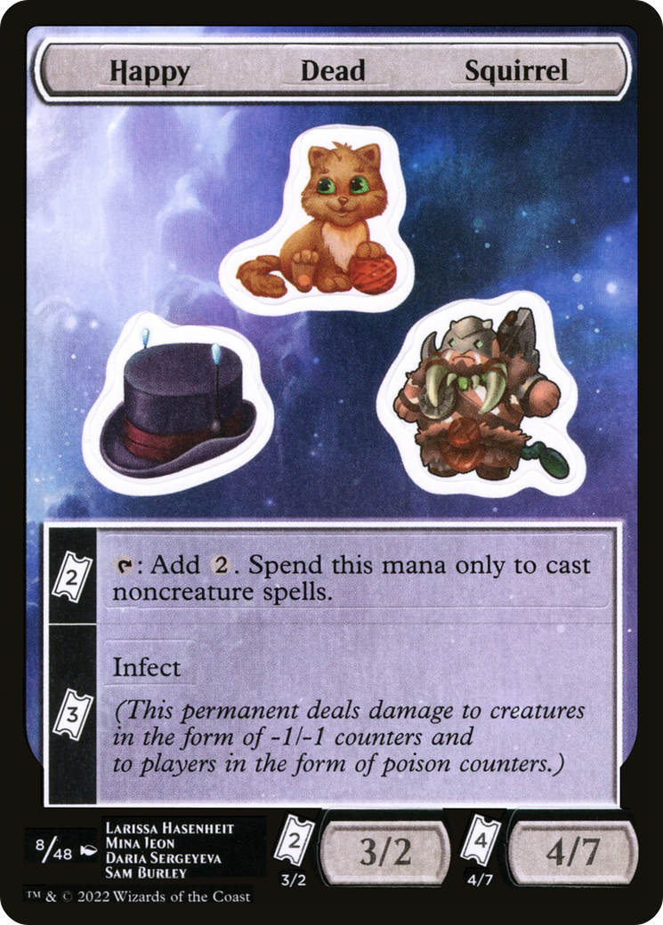 Happy Dead Squirrel (UNF-008) [Unfinity Sticker Sheets]
