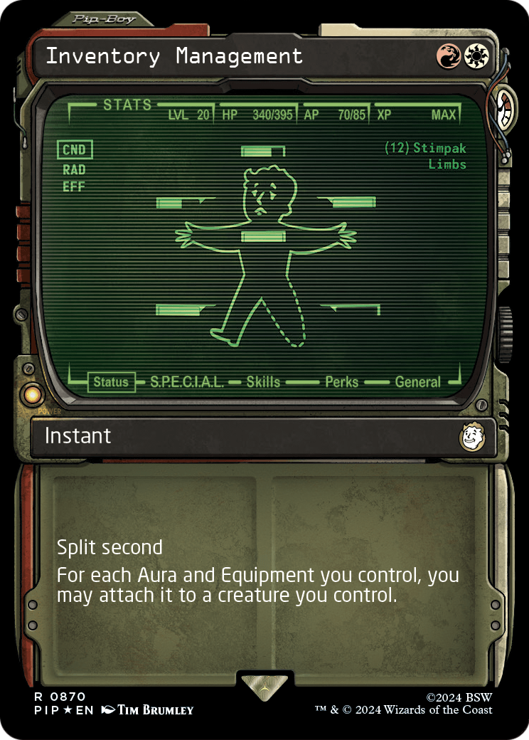 Inventory Management (Showcase) (Surge Foil) (PIP-870) [Fallout] Foil