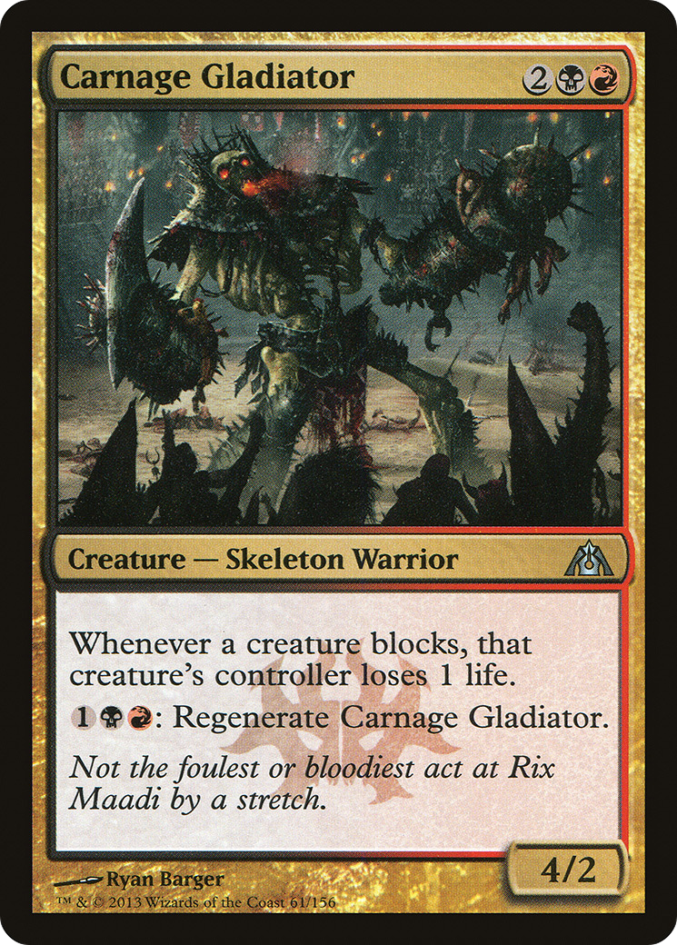 Carnage Gladiator (DGM-061) [Dragon's Maze] Foil