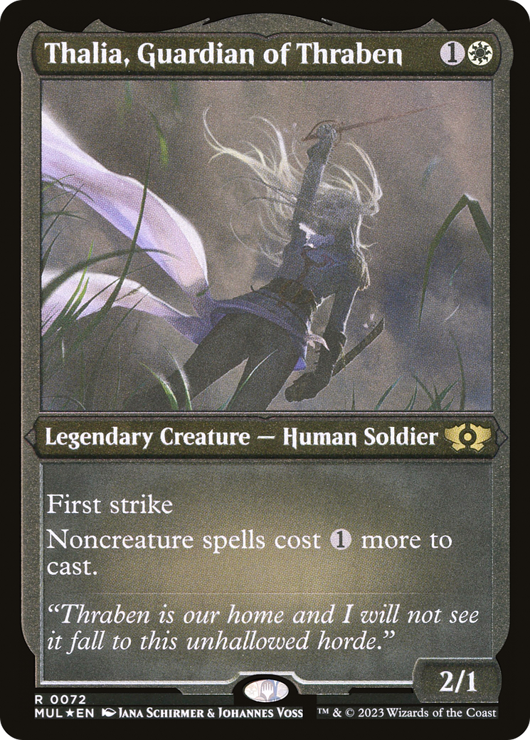 Thalia, Guardian of Thraben (Foil Etched) (MUL-072) [Multiverse Legends] Foil