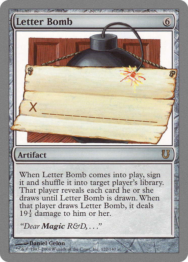 Letter Bomb (UNH-122) [Unhinged]