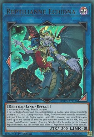 Reptilianne Echidna (Ultra Rare) (DUOV-EN016) - Duel Overload 1st Edition