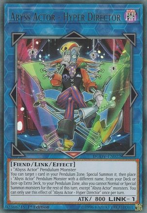 Abyss Actor - Hyper Director (Ultra Rare) (DUOV-EN022) - Duel Overload 1st Edition