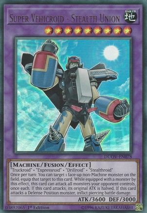 Super Vehicroid - Stealth Union (Ultra Rare) (DUOV-EN078) - Duel Overload 1st Edition