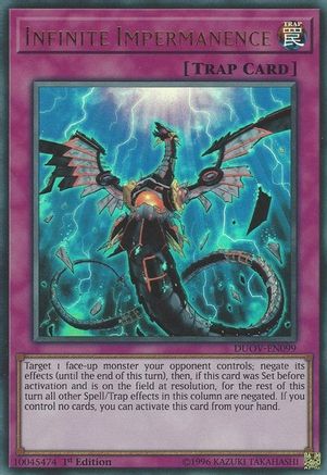 Infinite Impermanence (Ultra Rare) (DUOV-EN099) - Duel Overload 1st Edition