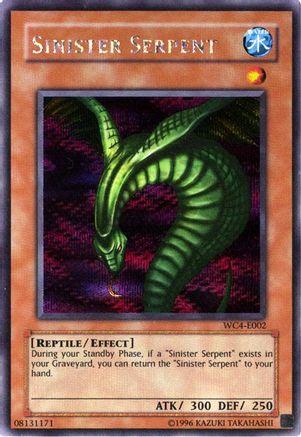 Sinister Serpent (Prismatic Secret Rare) (WC4-E002) - World Championship 2004: GBA Promo Unlimited