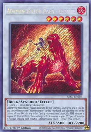 Adamancipator Risen - Leonite (Secret Rare) (SESL-EN007) - Secret Slayers 1st Edition