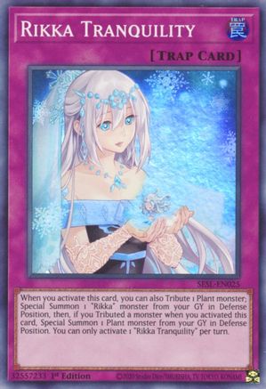 Rikka Tranquility (Super Rare) (SESL-EN025) - Secret Slayers 1st Edition