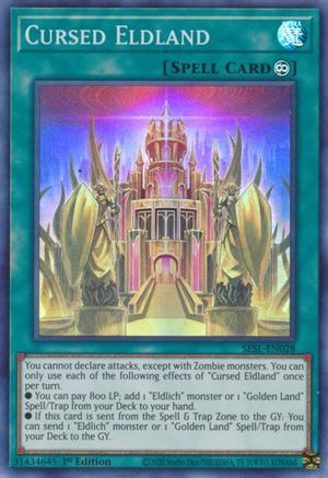 Cursed Eldland (Super Rare) (SESL-EN028) - Secret Slayers 1st Edition