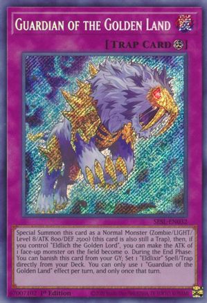 Guardian of the Golden Land (Secret Rare) (SESL-EN032) - Secret Slayers 1st Edition