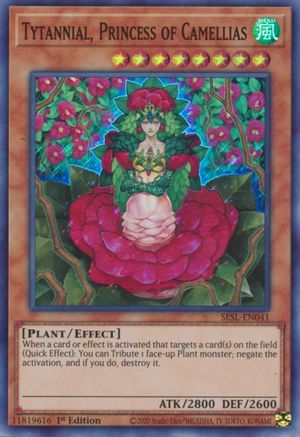 Tytannial, Princess of Camellias (Super Rare) (SESL-EN041) - Secret Slayers 1st Edition