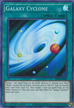 Galaxy Cyclone (Super Rare) (SESL-EN044) - Secret Slayers 1st Edition
