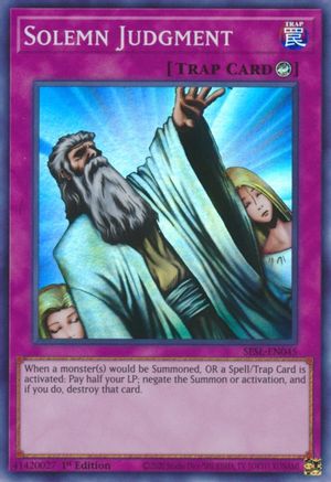 Solemn Judgment (Super Rare) (SESL-EN045) - Secret Slayers 1st Edition