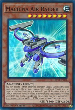 Machina Air Raider (Super Rare) (SR10-EN002) - Structure Deck: Mechanized Madness 1st Edition