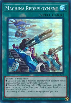 Machina Redeployment (Super Rare) (SR10-EN023) - Structure Deck: Mechanized Madness 1st Edition