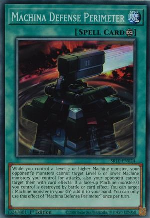 Machina Defense Perimeter (Common) (SR10-EN024) - Structure Deck: Mechanized Madness 1st Edition