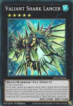 Valiant Shark Lancer (Super Rare) (ETCO-EN044) - Eternity Code 1st Edition