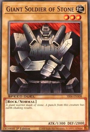 Giant Soldier of Stone (Common) (SS04-ENA08) - Speed Duel Decks: Match of the Millennium 1st Edition