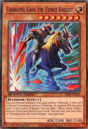 Charging Gaia the Fierce Knight (Common) (SS04-ENA10) - Speed Duel Decks: Match of the Millennium 1st Edition