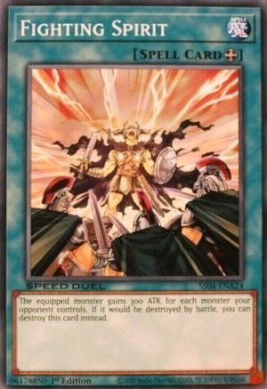 Fighting Spirit (Common) (SS04-ENA24) - Speed Duel Decks: Match of the Millennium 1st Edition