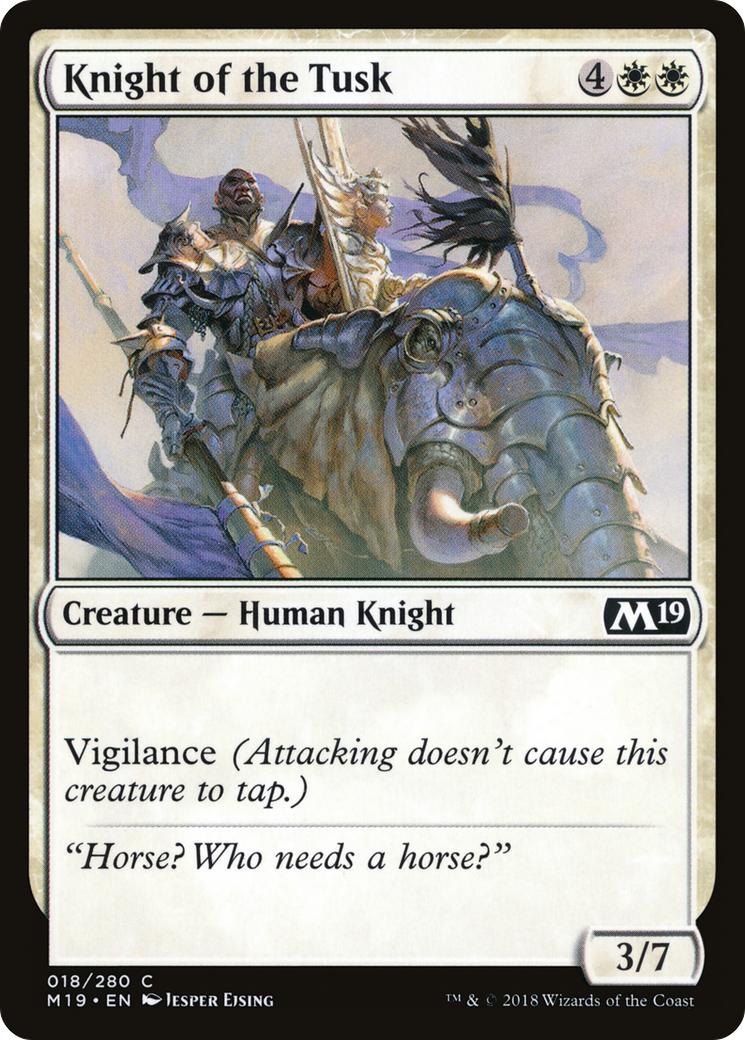 Knight of the Tusk (M19-018) [Core Set 2019]