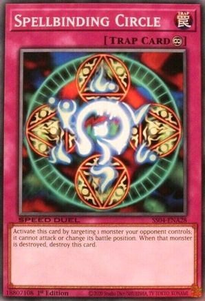 Spellbinding Circle (Common) (SS04-ENA28) - Speed Duel Decks: Match of the Millennium 1st Edition