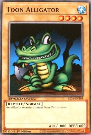 Toon Alligator (Common) (SS04-ENB03) - Speed Duel Decks: Match of the Millennium 1st Edition