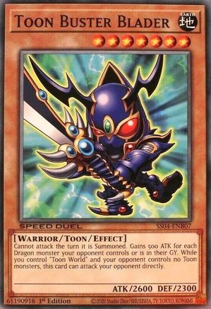 Toon Buster Blader (Common) (SS04-ENB07) - Speed Duel Decks: Match of the Millennium 1st Edition