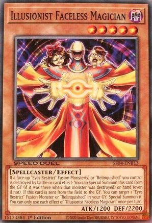 Illusionist Faceless Magician (Common) (SS04-ENB13) - Speed Duel Decks: Match of the Millennium 1st Edition