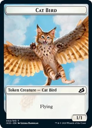 Cat Bird // Human Soldier (004) Double-sided Token [Ikoria: Lair of Behemoths] Foil