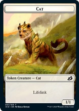 Cat // Human Soldier (003) Double-sided Token [Ikoria: Lair of Behemoths] Foil