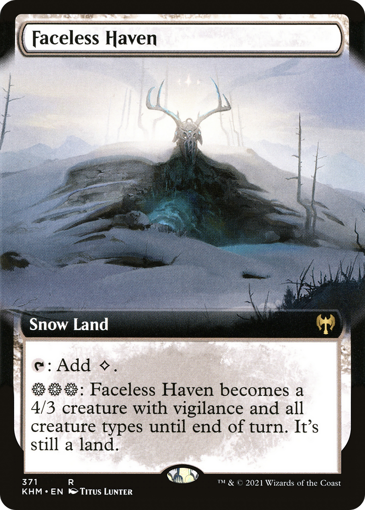 Faceless Haven (Extended Art) (KHM-371) [Kaldheim] Foil