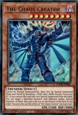 The Chaos Creator (Ultra Rare) (TOCH-EN006) - Toon Chaos Unlimited