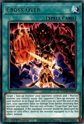 Cross Over (Rare) (TOCH-EN018) - Toon Chaos 1st Edition