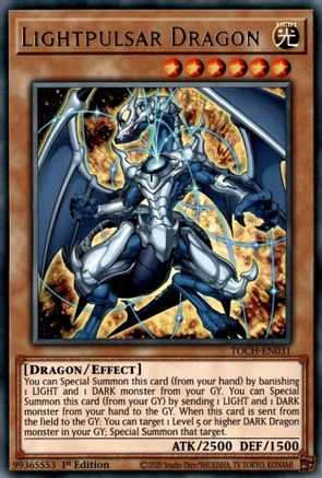 Lightpulsar Dragon (Rare) (TOCH-EN031) - Toon Chaos Unlimited