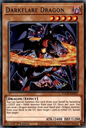 Darkflare Dragon (Rare) (TOCH-EN032) - Toon Chaos Unlimited