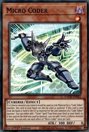Micro Coder (Super Rare) (TOCH-EN042) - Toon Chaos 1st Edition