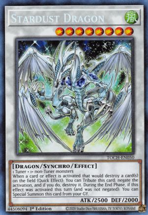 Stardust Dragon (Collector's Rare) (TOCH-EN050) - Toon Chaos Unlimited