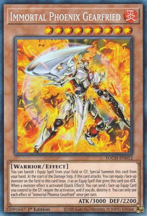 Immortal Phoenix Gearfried (Collector's Rare) (TOCH-EN012) - Toon Chaos Unlimited