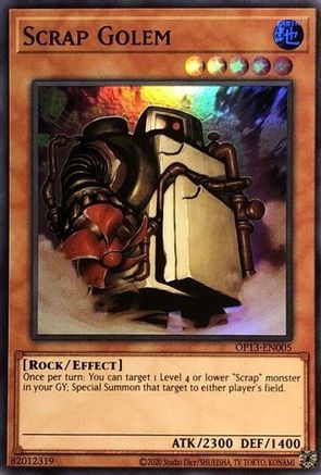 Scrap Golem (Super Rare) (OP13-EN005) - OTS Tournament Pack 13 Unlimited