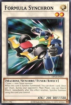 Formula Synchron (Common) (OP13-EN017) - OTS Tournament Pack 13 Unlimited