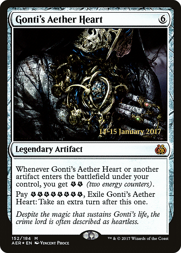 Gonti's Aether Heart (PRE-152) [Aether Revolt Promos] Foil