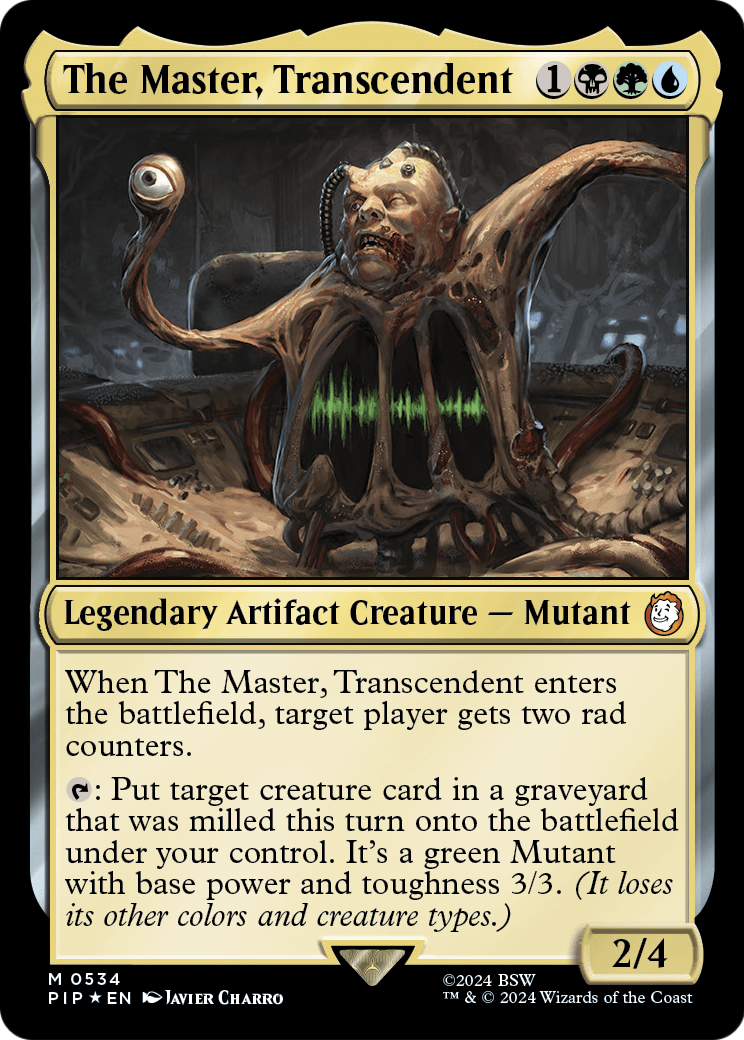 The Master, Transcendent (Surge Foil) (PIP-534) [Fallout] Foil