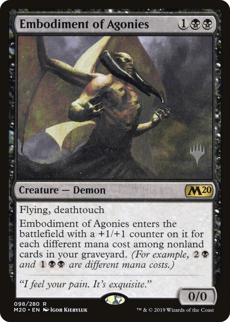 Embodiment of Agonies (PPM20-098) [Promo Pack: Core Set 2020 Promos] Foil