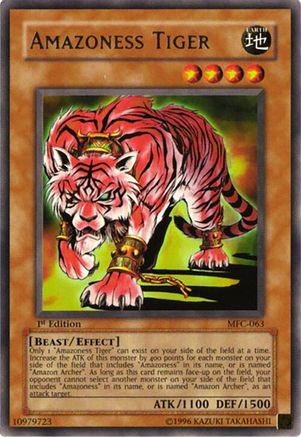Amazoness Tiger (Rare) (MFC-063) - Magician's Force 1st Edition