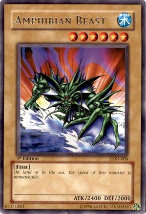 Amphibian Beast (Rare) (LON-008) - Labyrinth of Nightmare 1st Edition