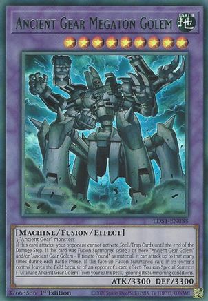 Ancient Gear Megaton Golem (Green) (Ultra Rare) (LDS1-EN088) - Legendary Duelists: Season 1 1st Edition