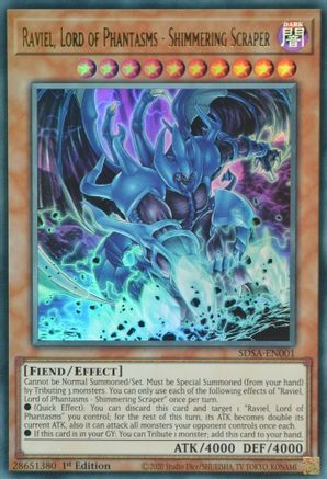 Raviel, Lord of Phantasms - Shimmering Scraper (Ultra Rare) (SDSA-EN001) - Structure Deck: Sacred Beasts 1st Edition
